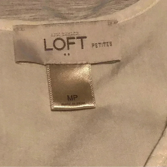 LOFT Petite Lace Floral Tank Top- Size Medium Petite - Picture 5 of 5